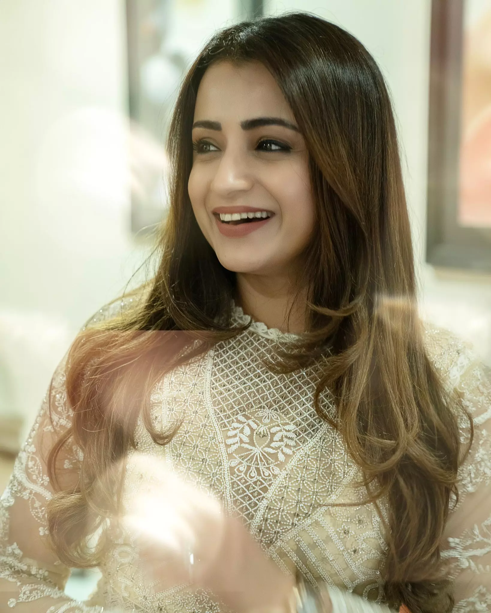 ﻿ Gorgeous Trisha Krishnan with beautiful smile